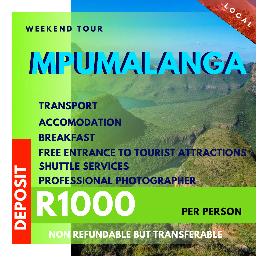 Mpumalanga Weekend Tour Deposit