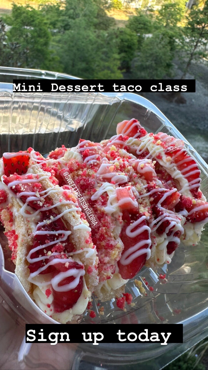 Mini Dessert Taco Live Class (Pre recorded)