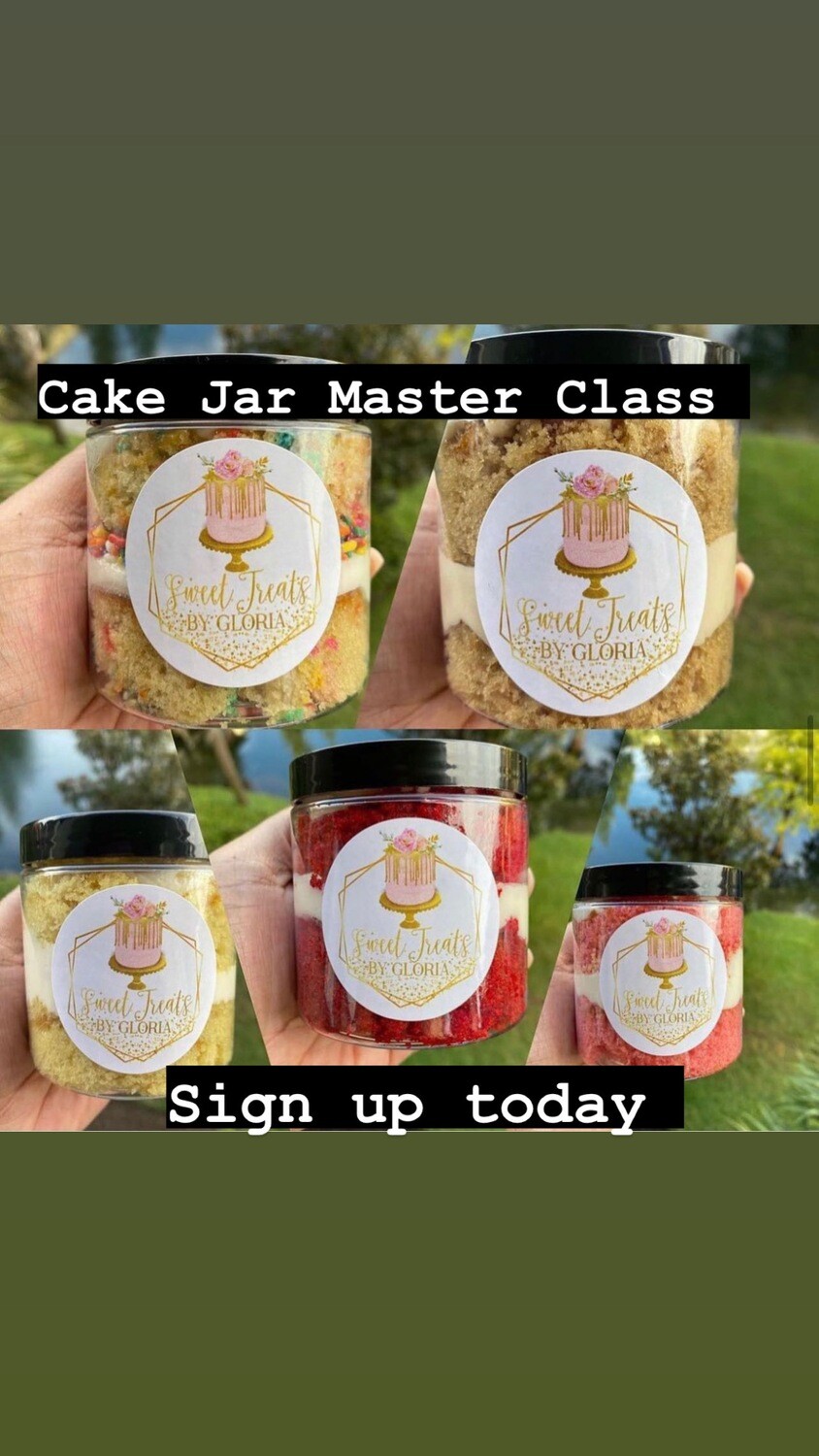 Cake Jar Master Class ( pre recorded)