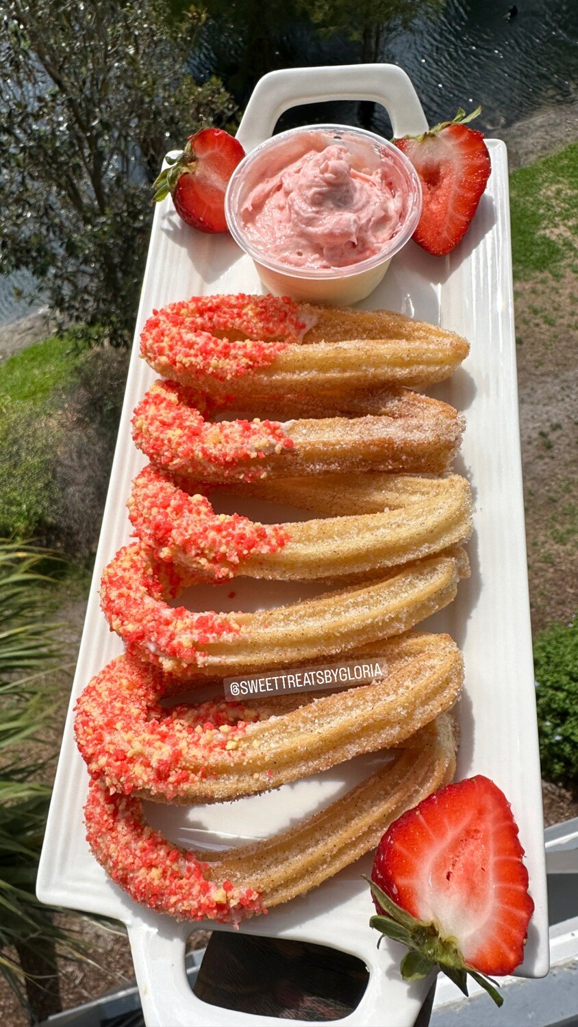 Strawberry Shortcake/Cookie Butter  Churros Recipe