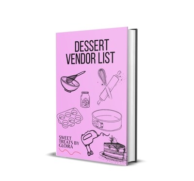 Dessert Vendor List