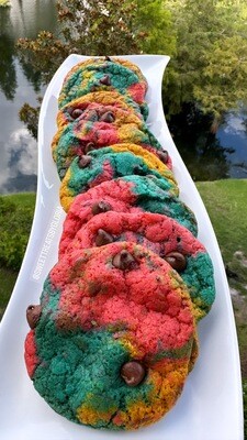 Colorful chocolate chip cookies recipe