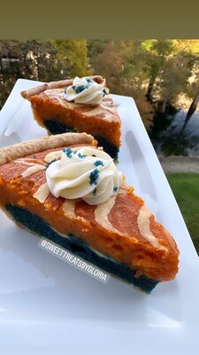 Sweet potato cheesecake blue velvet pie recipe