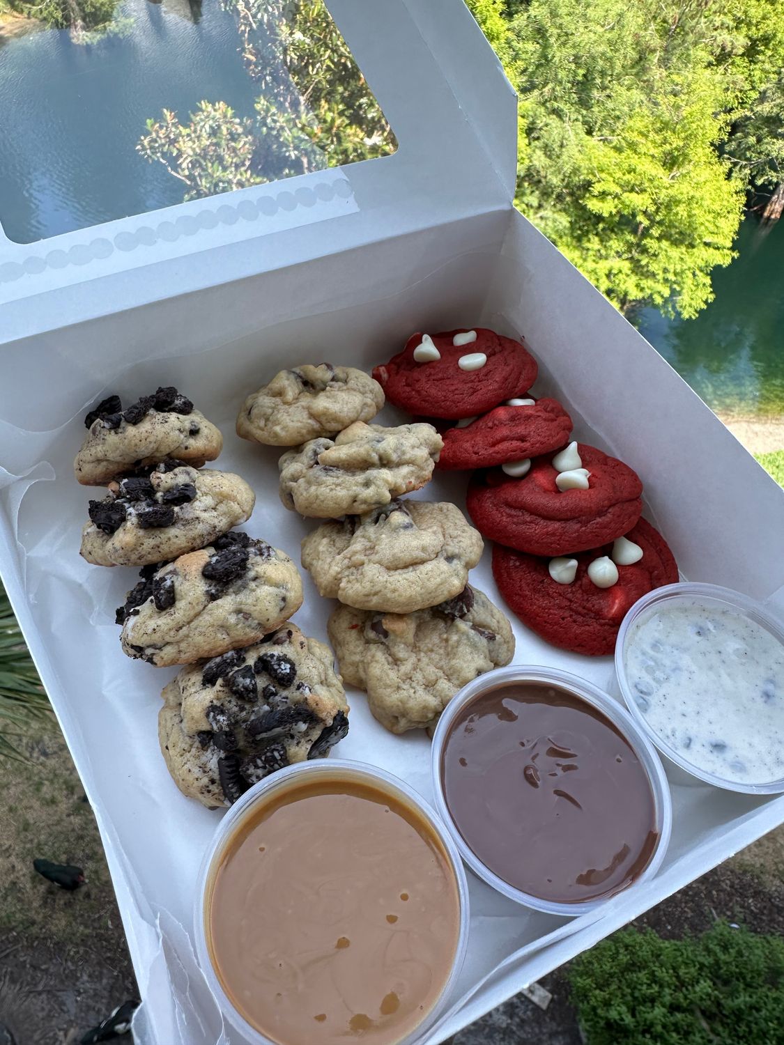 Mini cookie dipper box