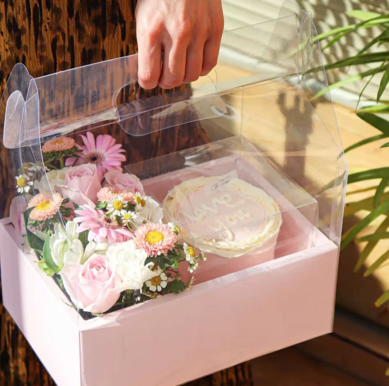 Clear bento treat box