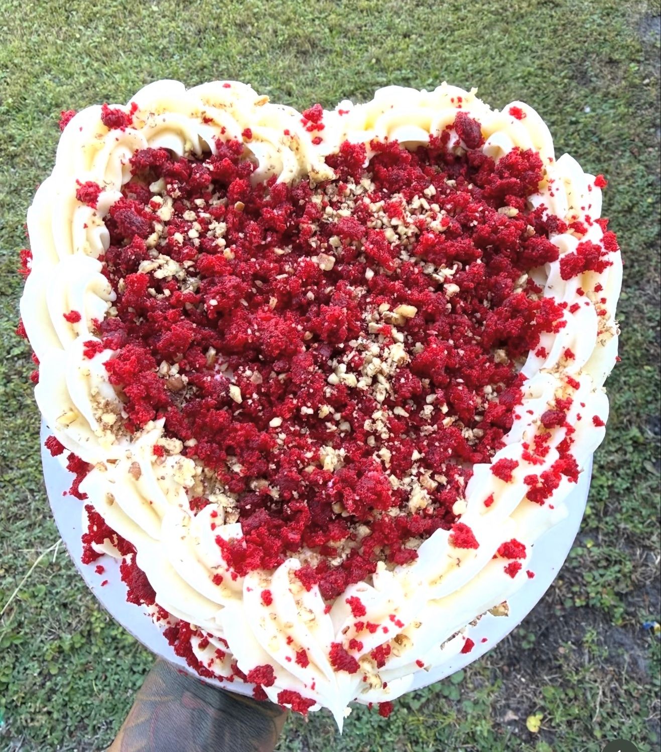 2 layer heart cakes  8 inch