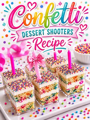 Confetti dessert shooters