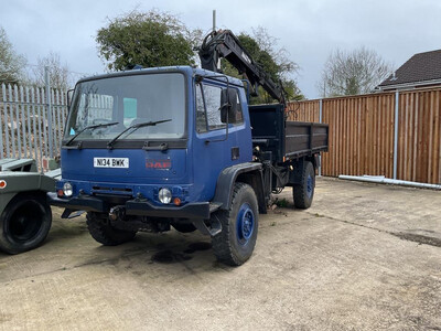 Daf T244 Hiab+Winch Truck with extended body