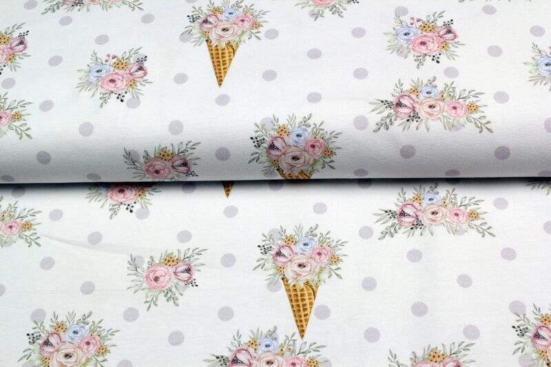 Jersey Flowery Waffle