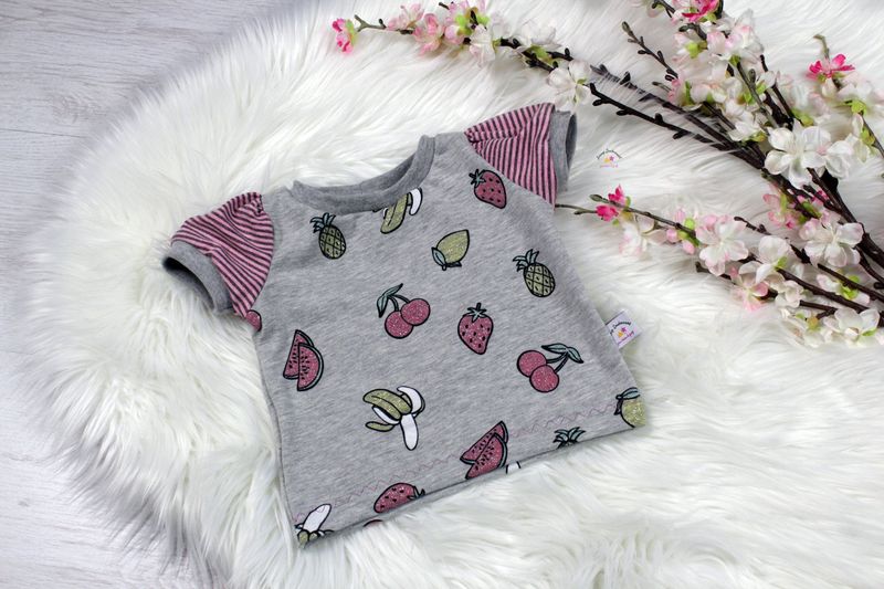 T-Shirt Glitzer Obst 62