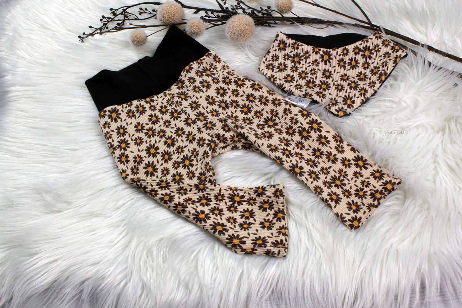 Leggings und Halstuch Blumenprint 62