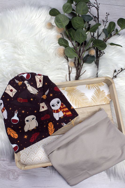 Set Beanie und Loopschal Magic Owl KU50/51cm