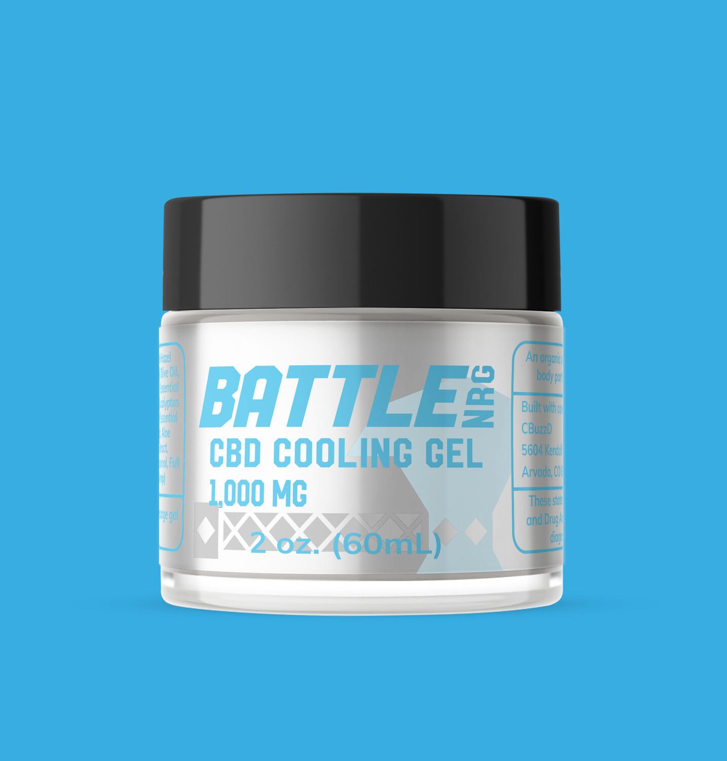 BattleNRG 1000 mg CBD Cooling Gel