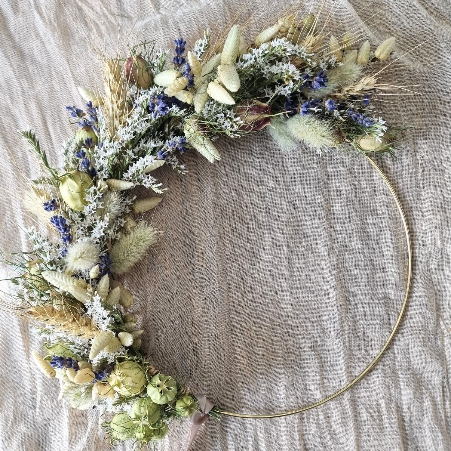 Dried flower wreath kit - medium