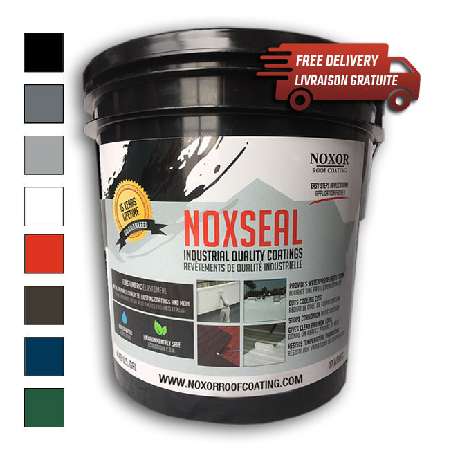 Noxseal Elastomeric paint for metal roofs &amp; asphalt shingles