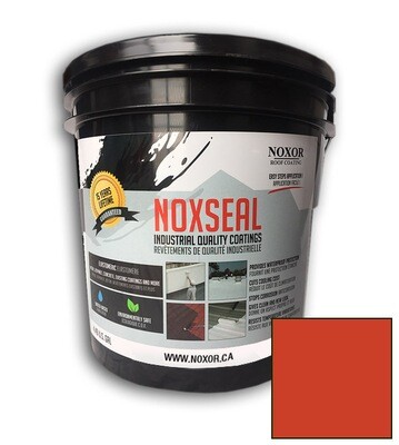 Noxseal Elastomer red paint for metal roofs &amp; asphalt shingles