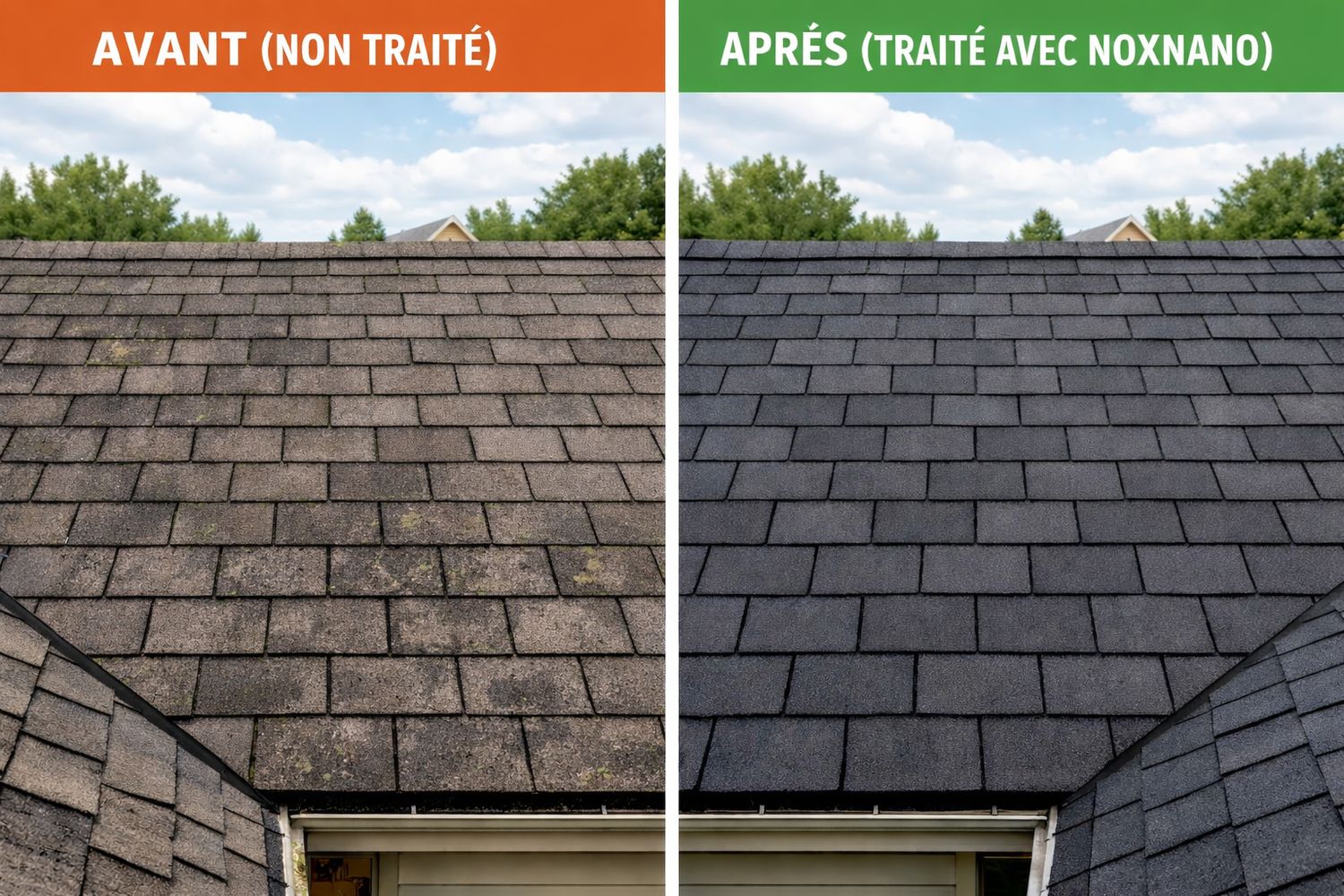 Nano protection bardeau d’asphalte 