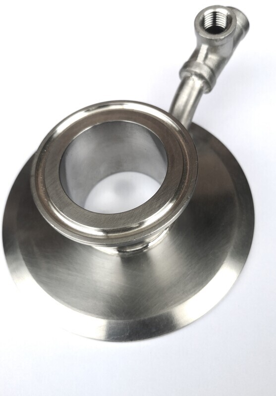 TRI-CLOVER REDUCER - GAS ADAPTOR - 4" TO 2" TRI-CLOVER REDUCER - GAS ADAPTOR - 4" TO 2"