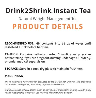 Drink2shrink Instant Mango &amp; Fruit Punch Mix