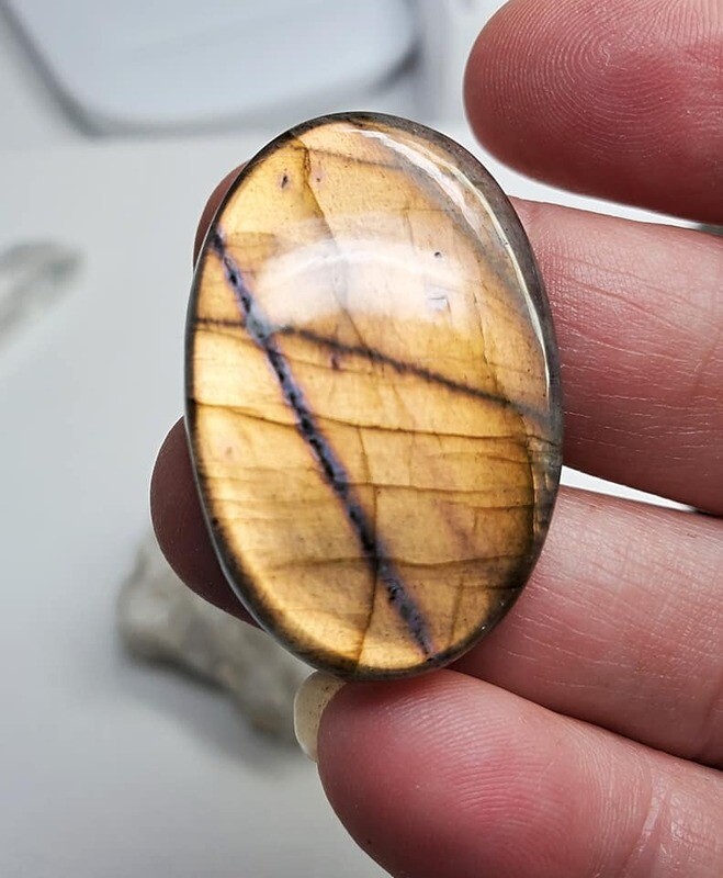 Labradorite Gold and Rose