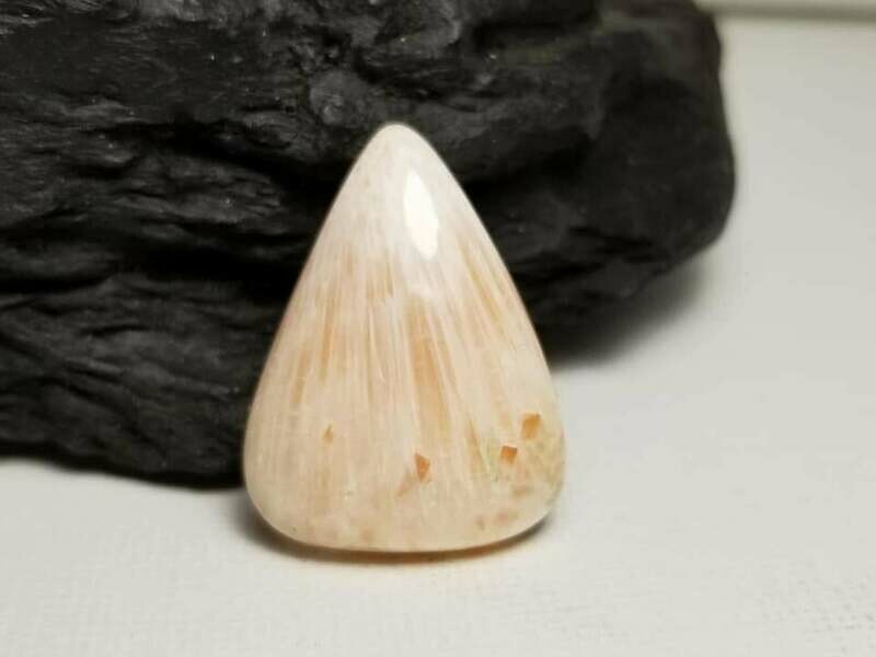 Scolecite Teardrop Cabochon