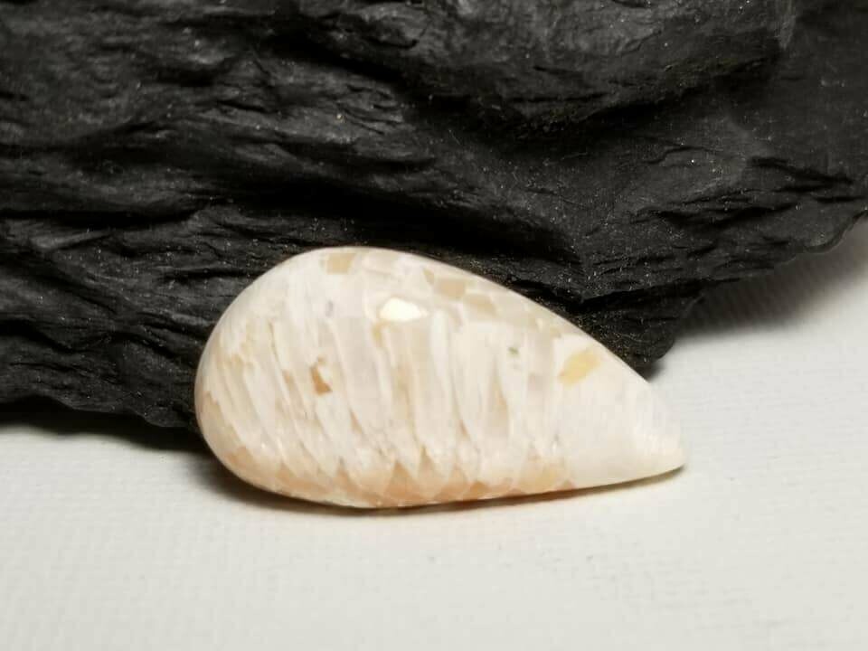 Scolecite Teardrop Cabochon