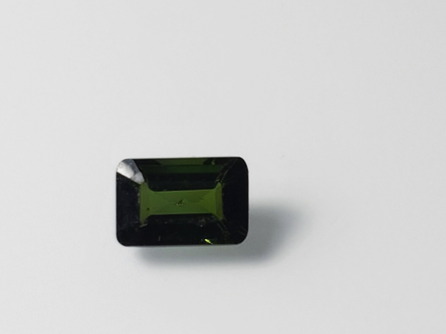 Tourmaline Verdilite Emerald cut gemstone