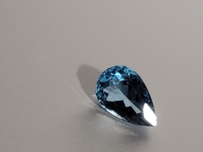 London Blue Topaz Pear Cut Gemstone