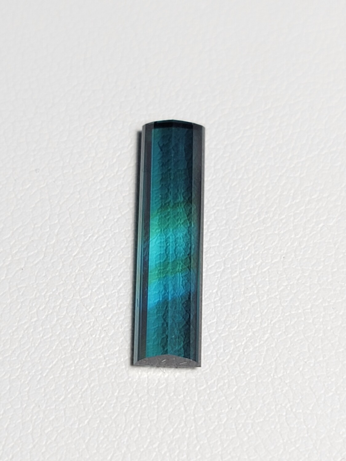 Tourmaline Indicolite Tri-color Baguette Gemstone