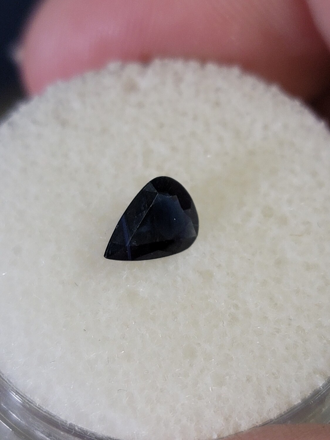 Sapphire pear gemstone