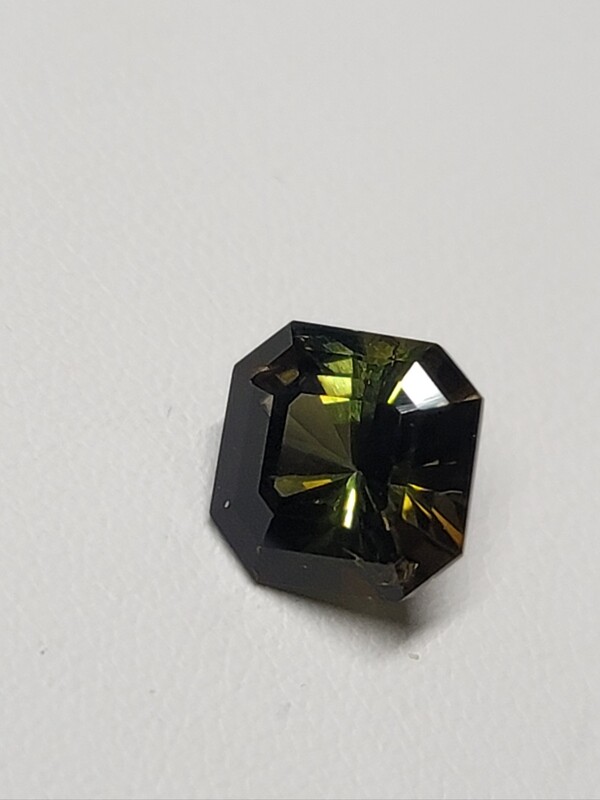 Tourmaline Verdelite Ascher Cut Gemstone