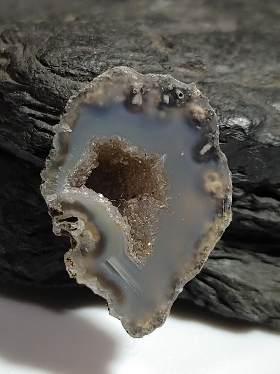 Agate With Druzy