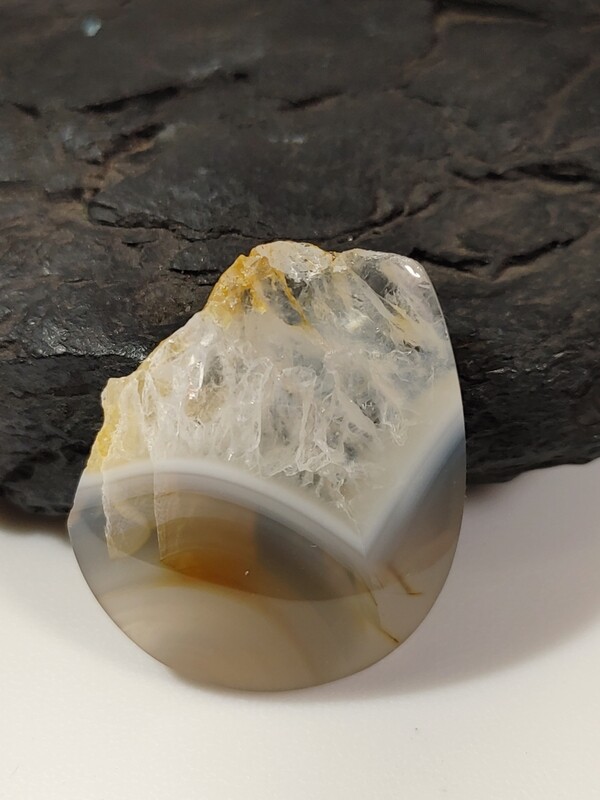 Agate Quartz Druzy Cabochon