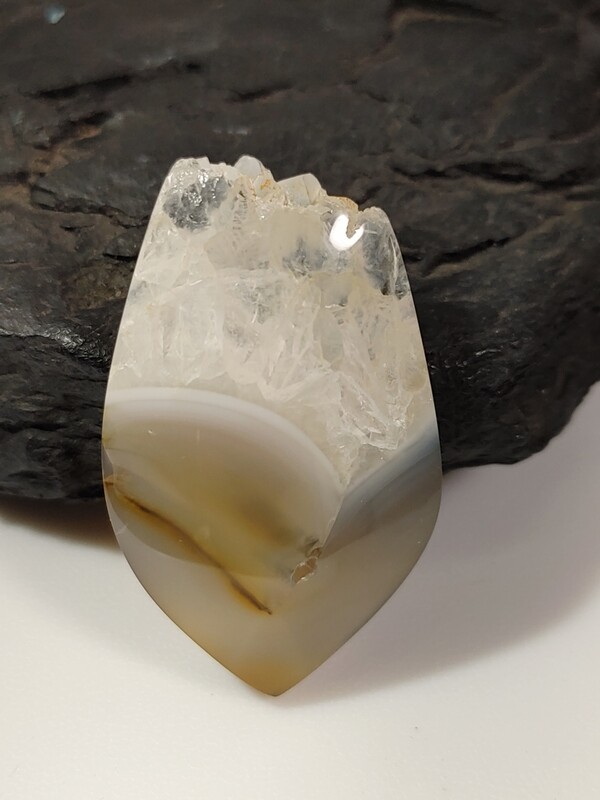 Agate Quartz Druzy Cabochon