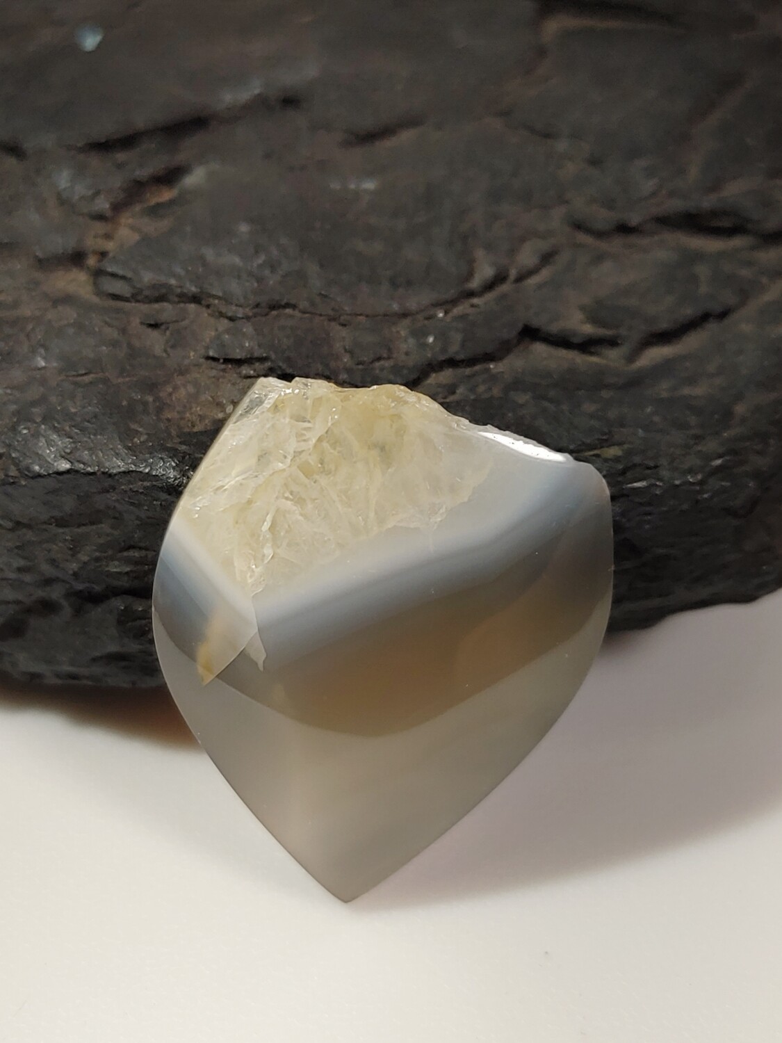 Agate Quartz Druzy Cabochon