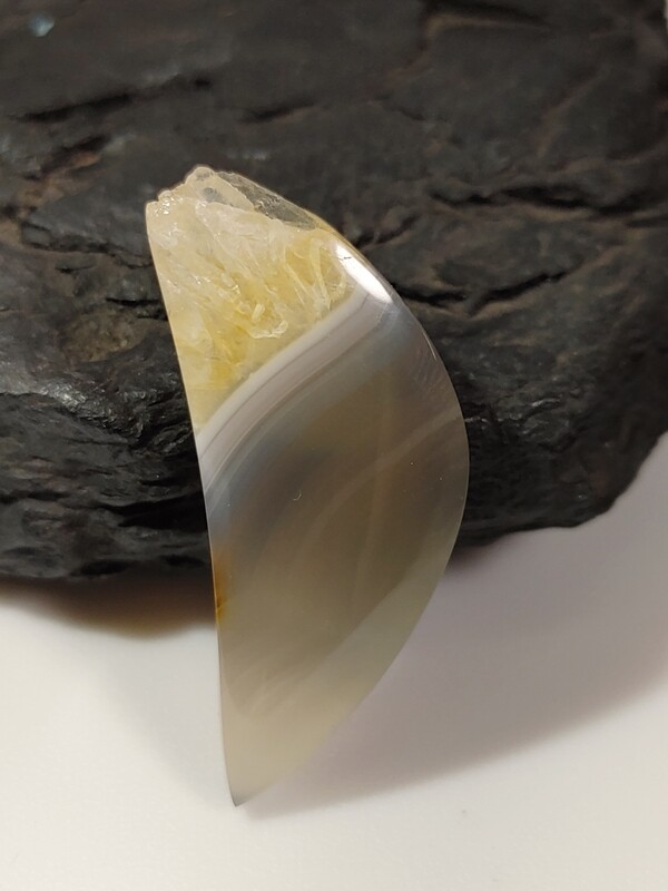 Agate Quartz Druzy Cabochon