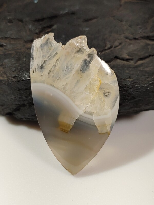 Agate Quartz Druzy Cabochon