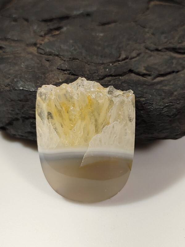 Agate Quartz Druzy Cabochon