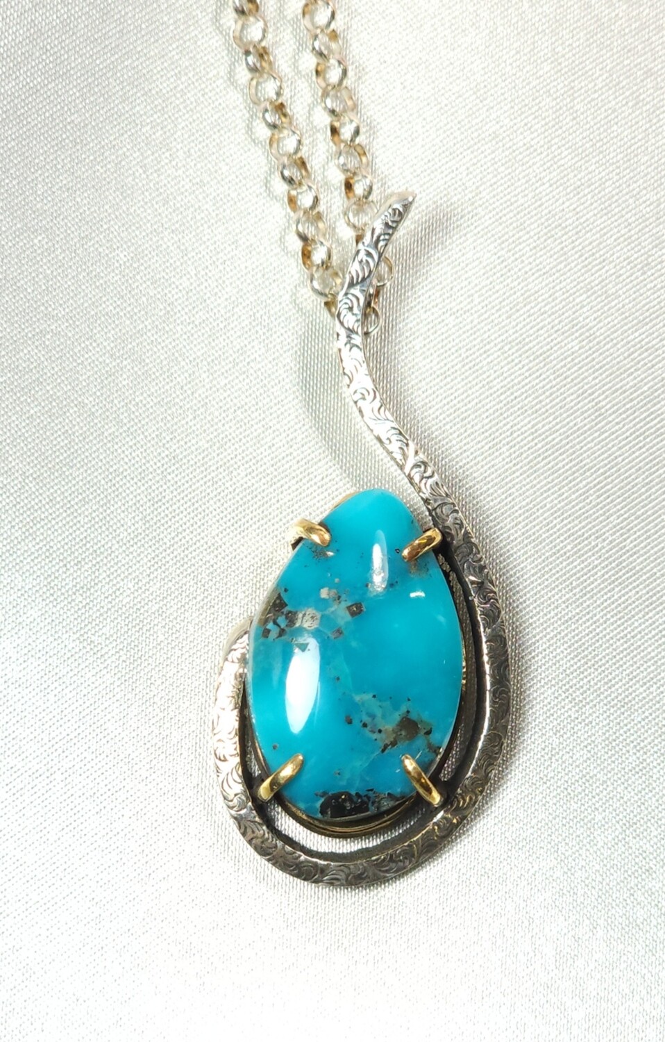 Turquoise Silver Pendant