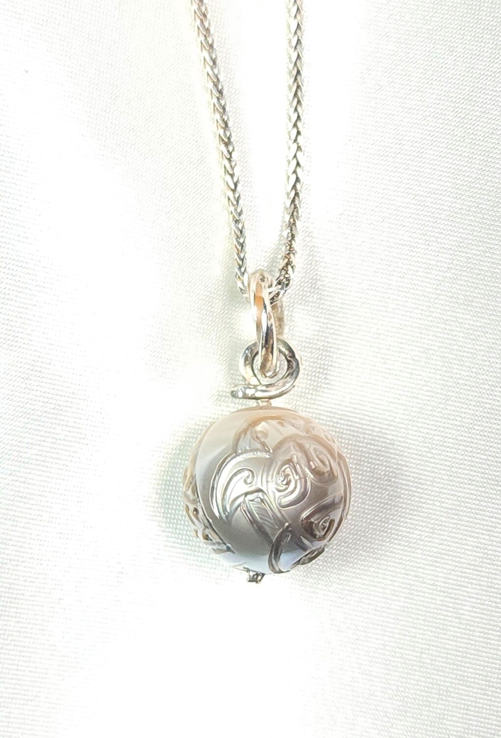 Tahitian Carved Pearl Pendant