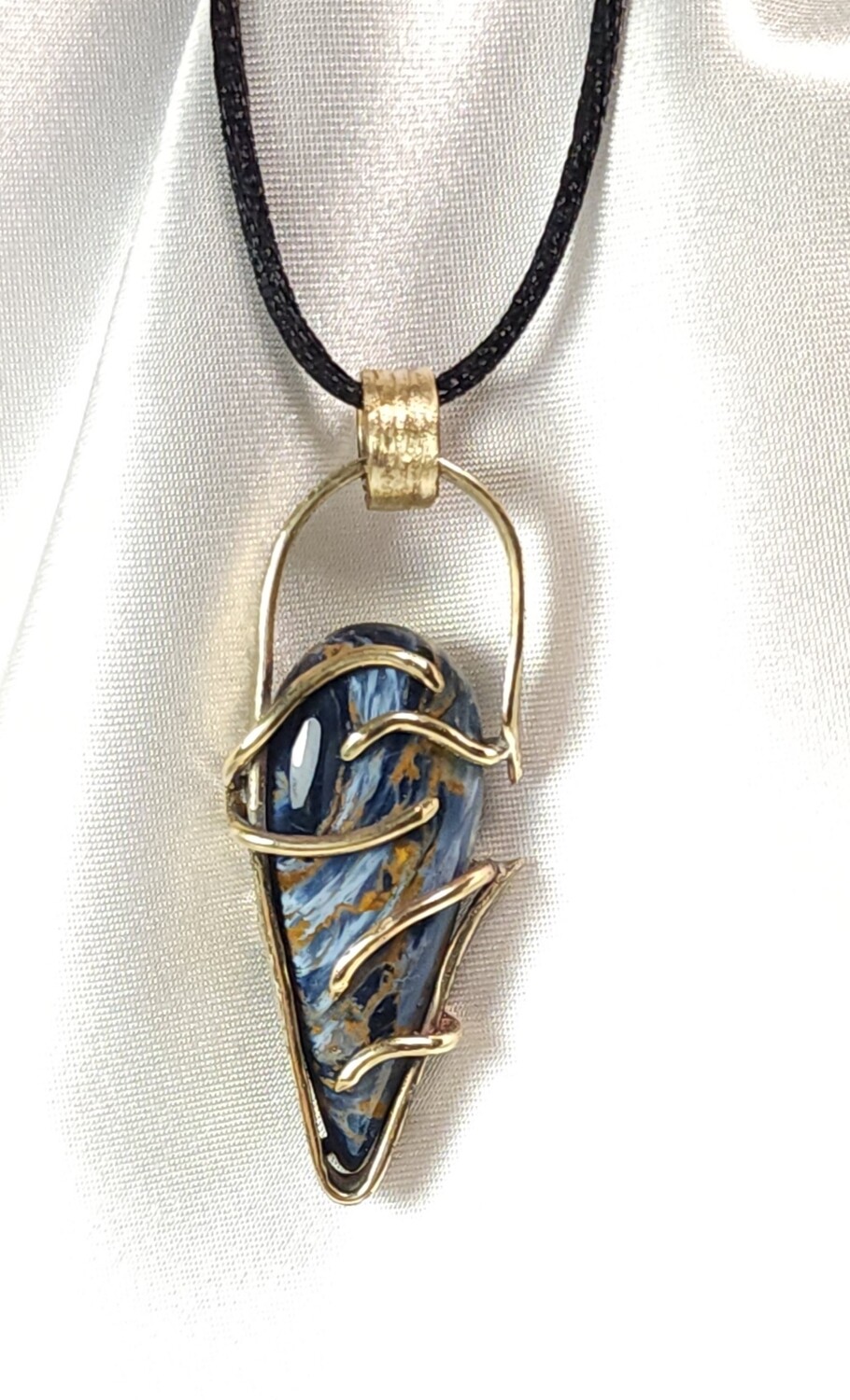 Pietersite  Bronze Pendant