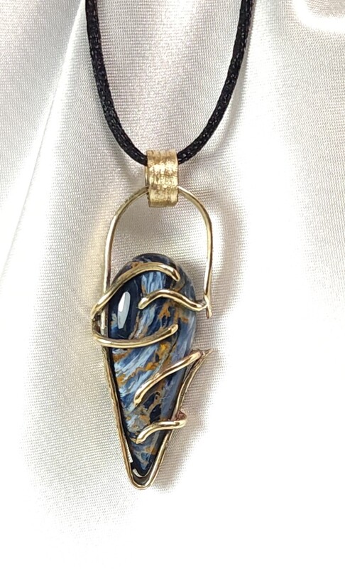 Pietersite  Bronze Pendant