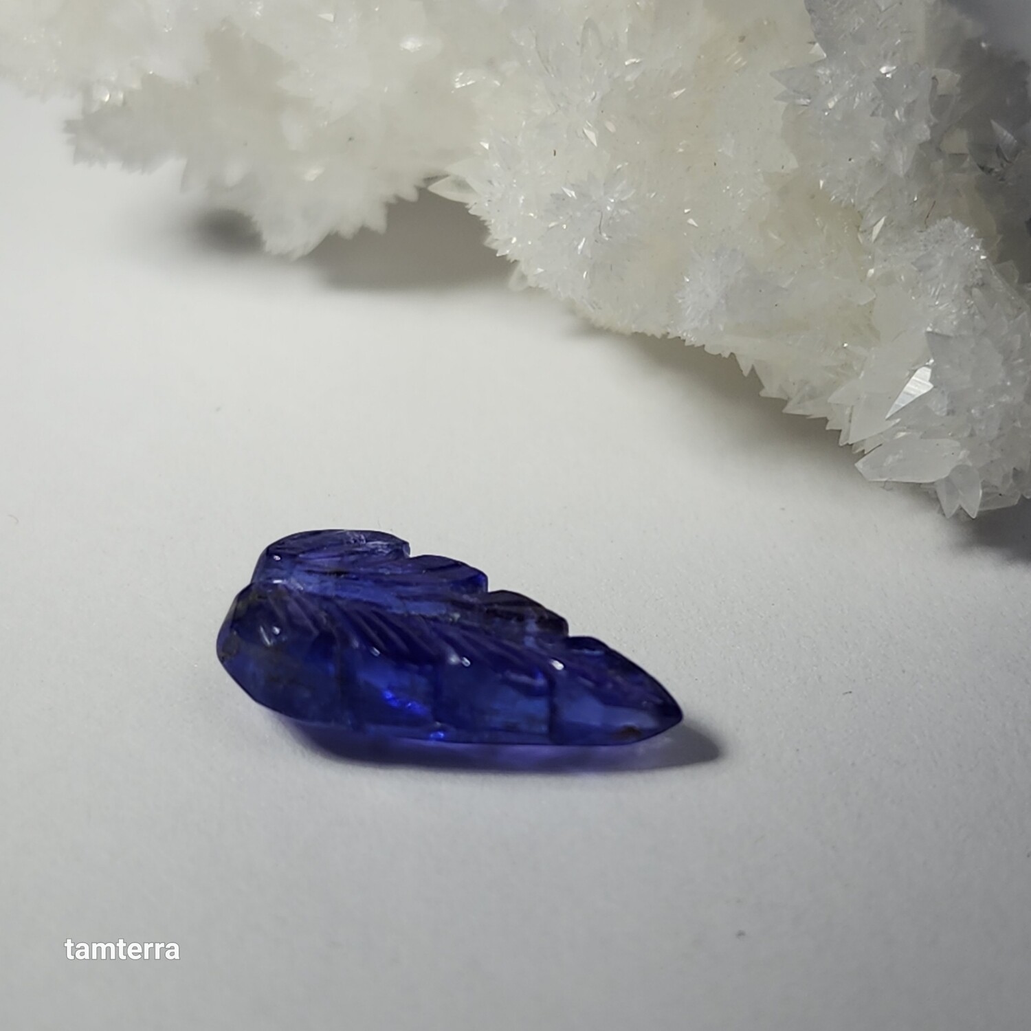 Tanzanite Carved Leaf