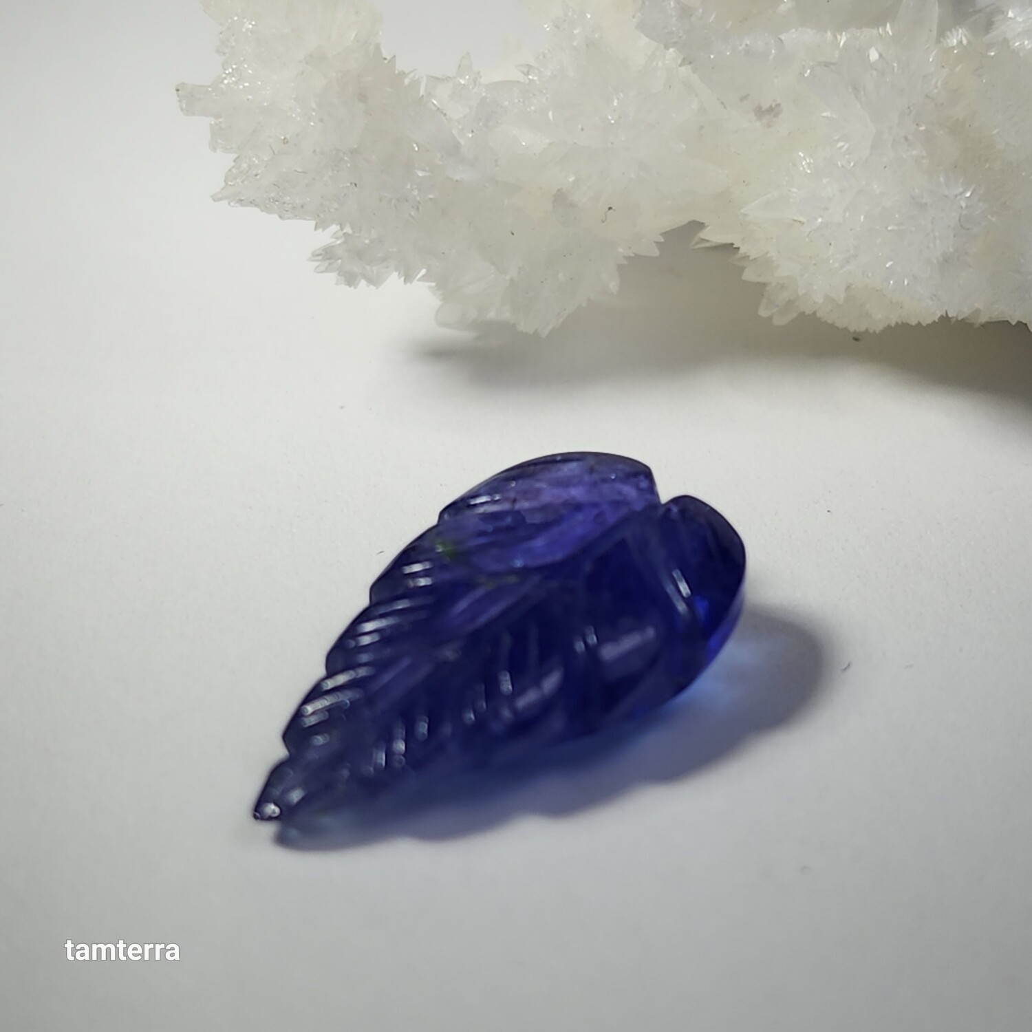 Tanzanite Carved Leaf