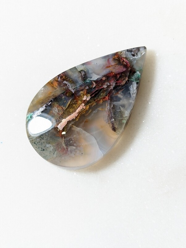 Dendritic Agate with Native Copper
