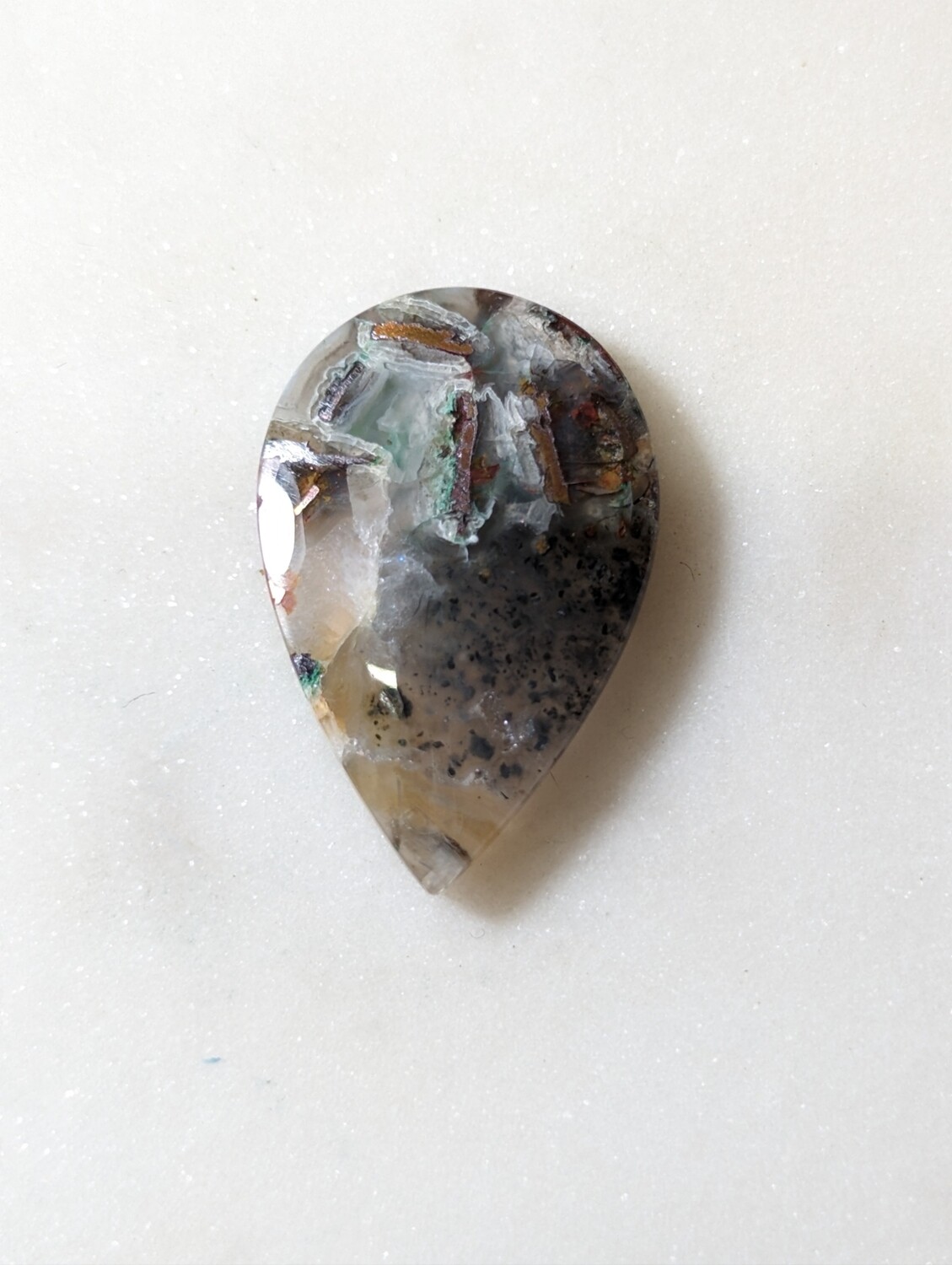 Dendritic Agate with Native Copper