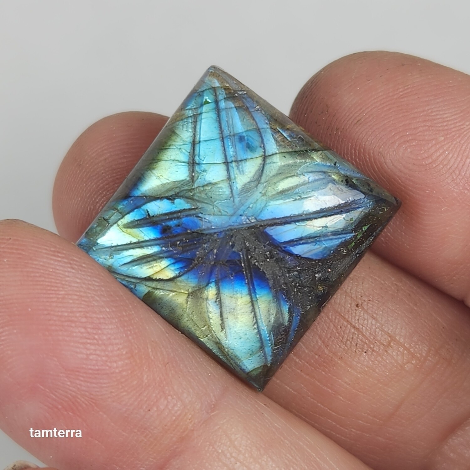 Carved Labradorite Square