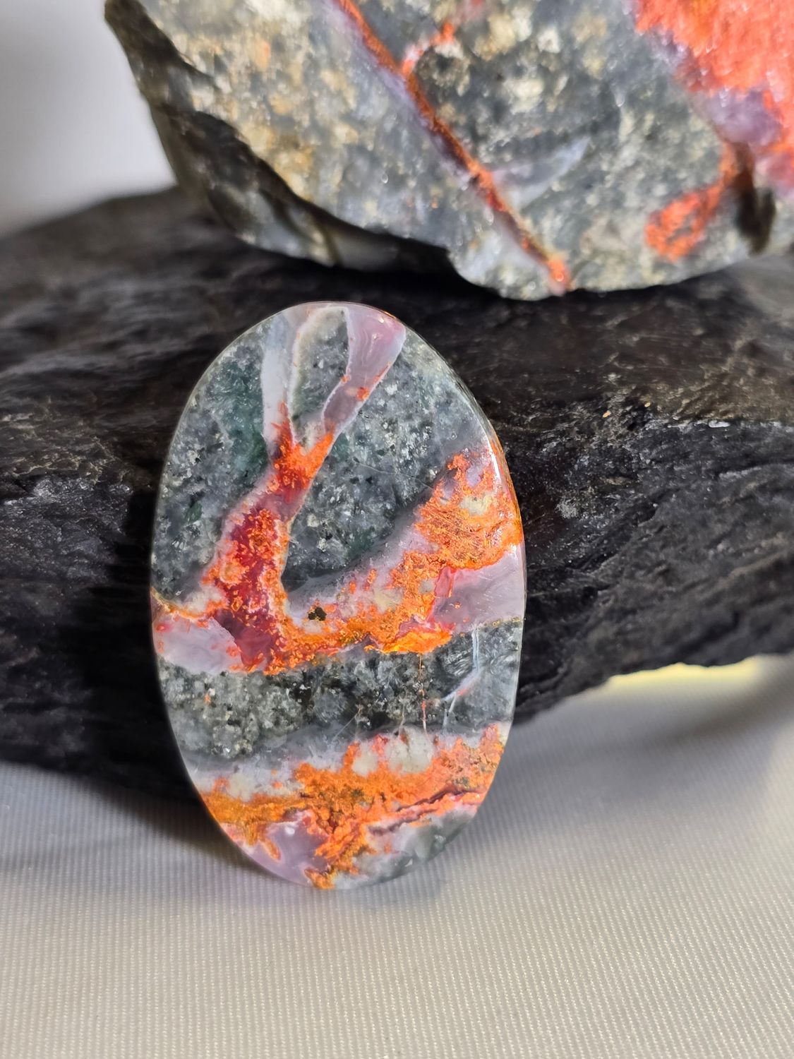 Orange Magma Agate