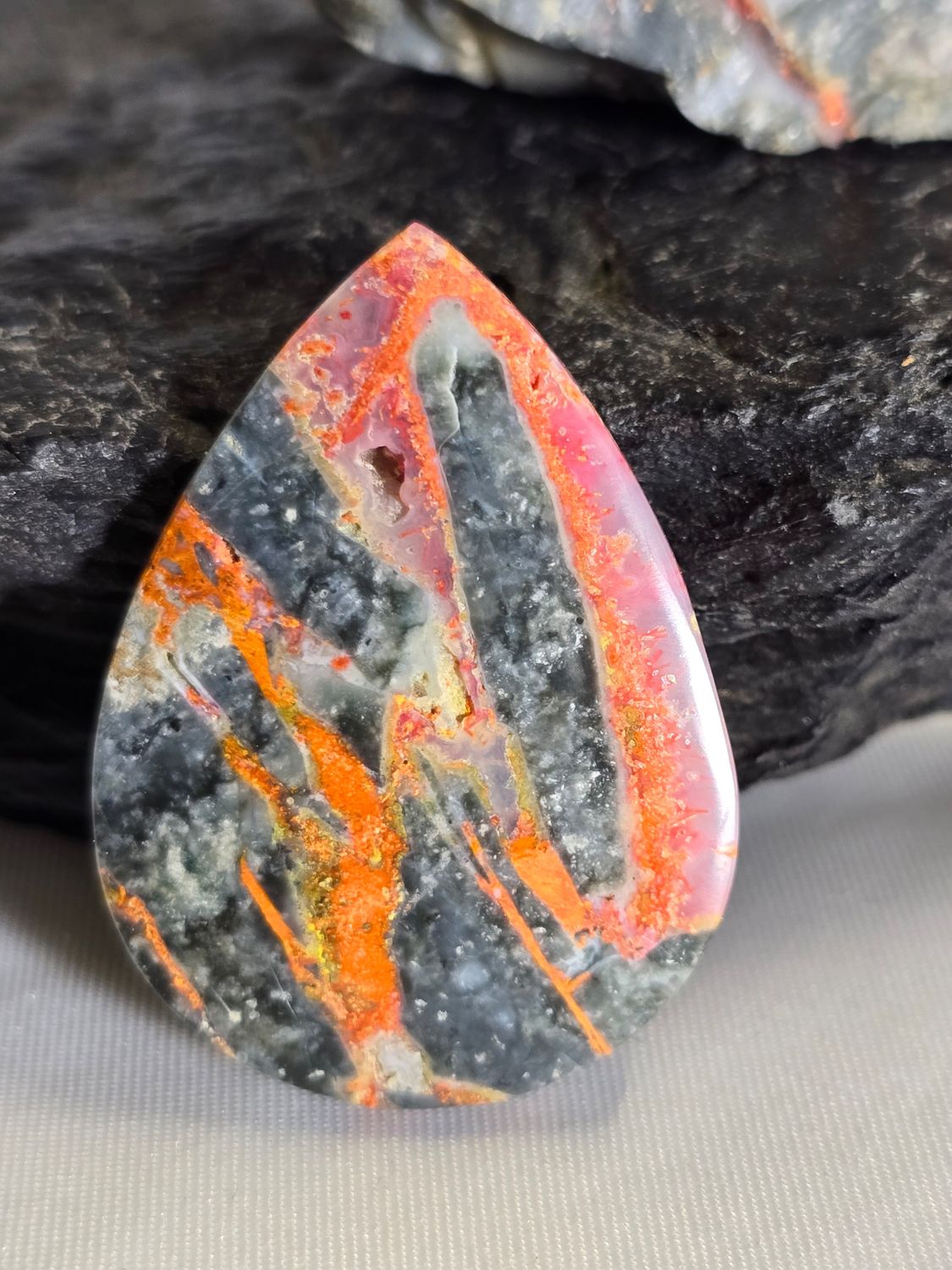 Orange Magma Agate