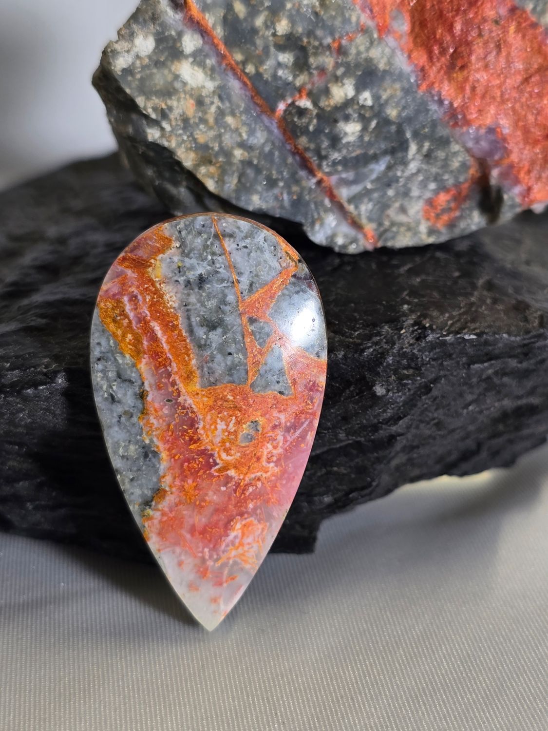 Orange Magma Agate